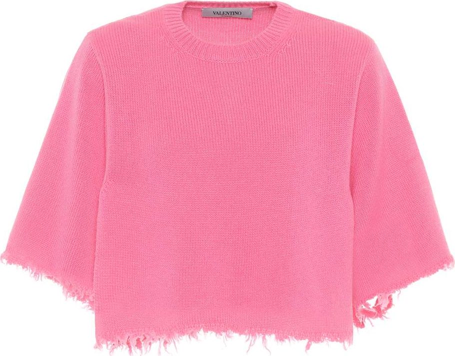 Valentino Cropped cashmere sweater