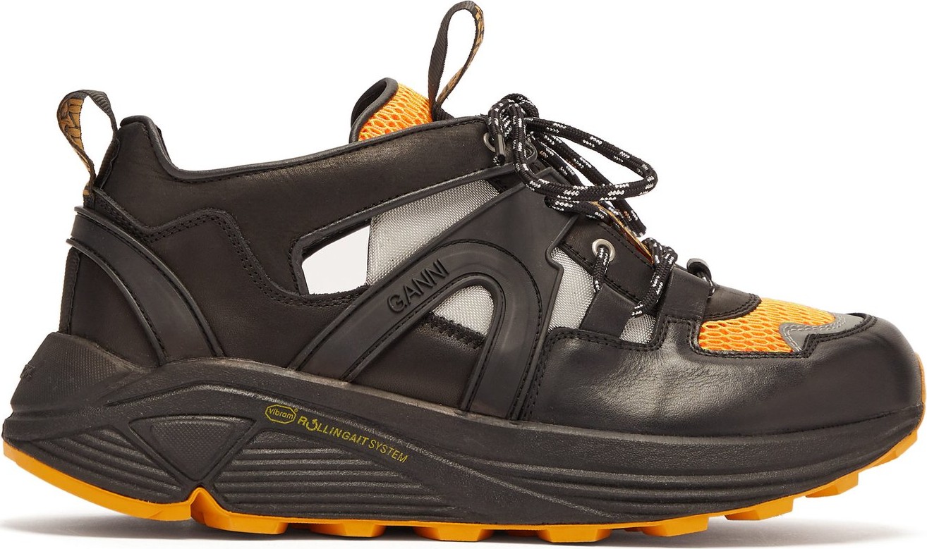 Ganni Brooklyn low-top leather trainers