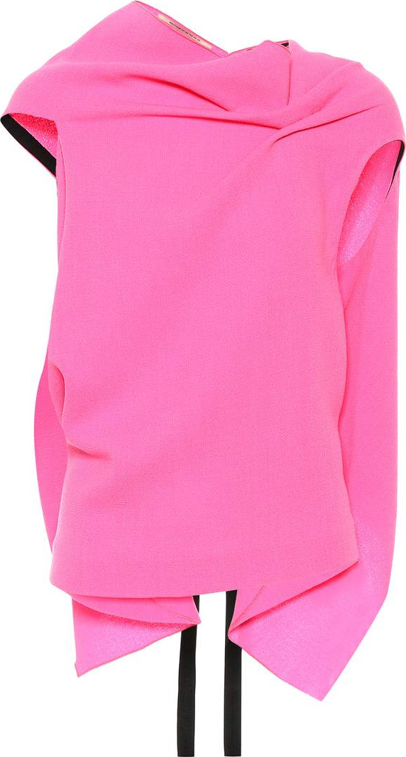 Roland Mouret Eugene wool crêpe top