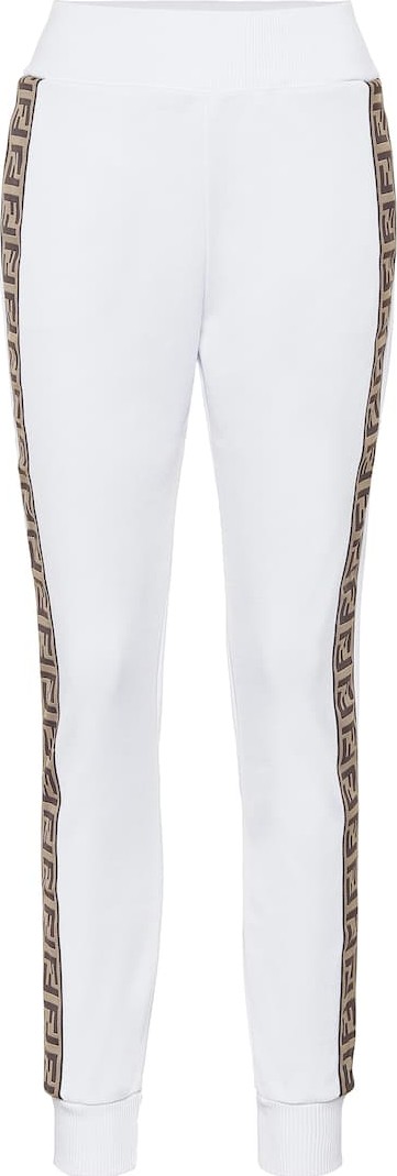 Fendi Logo cotton-blend trackpants