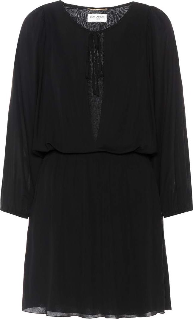 Saint Laurent Crêpe minidress