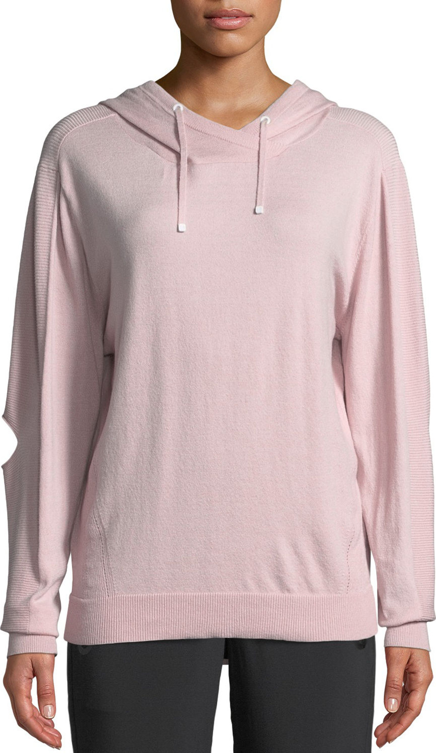 Blanc Noir Clandestine Hooded Open-Elbow Pullover Sweater Blanc Noir Clandestine Hooded Open-Elbow Pullover Sweater