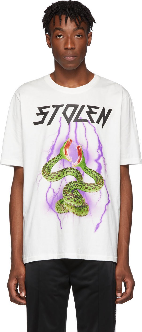 Stolen Girlfriends Club SSENSE Exclusive White Lightning T-Shirt