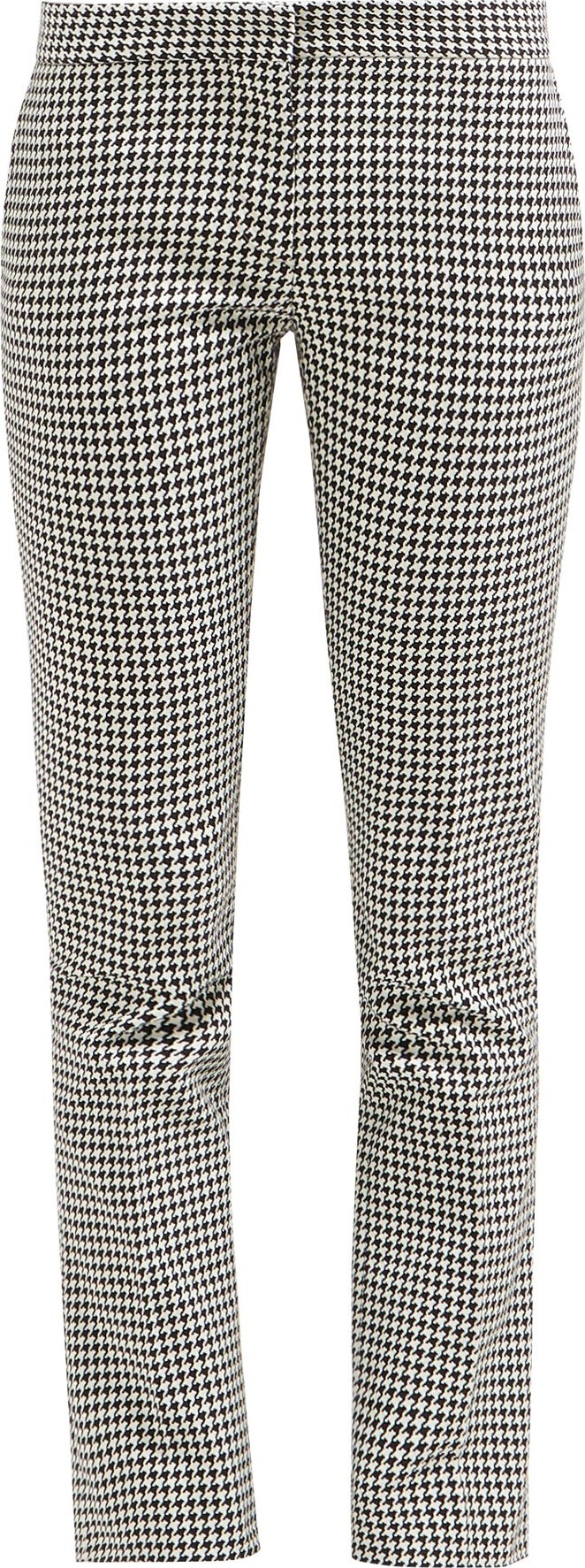 Summa Low-rise houndstooth cotton trousers