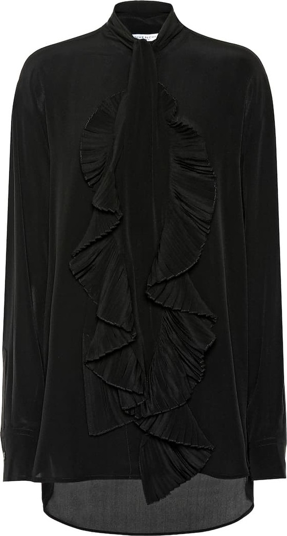 Givenchy Ruffled silk crêpe shirt