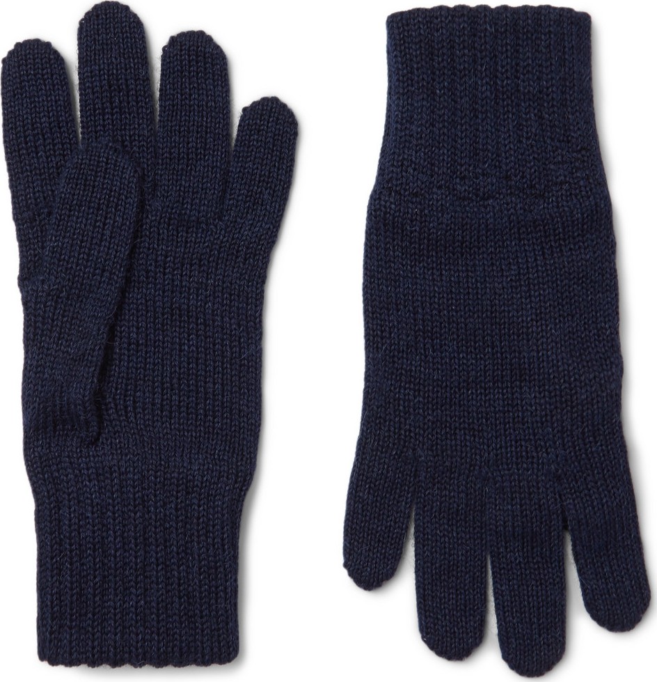 De Bonne Facture Alpaca and Wool-Blend Gloves