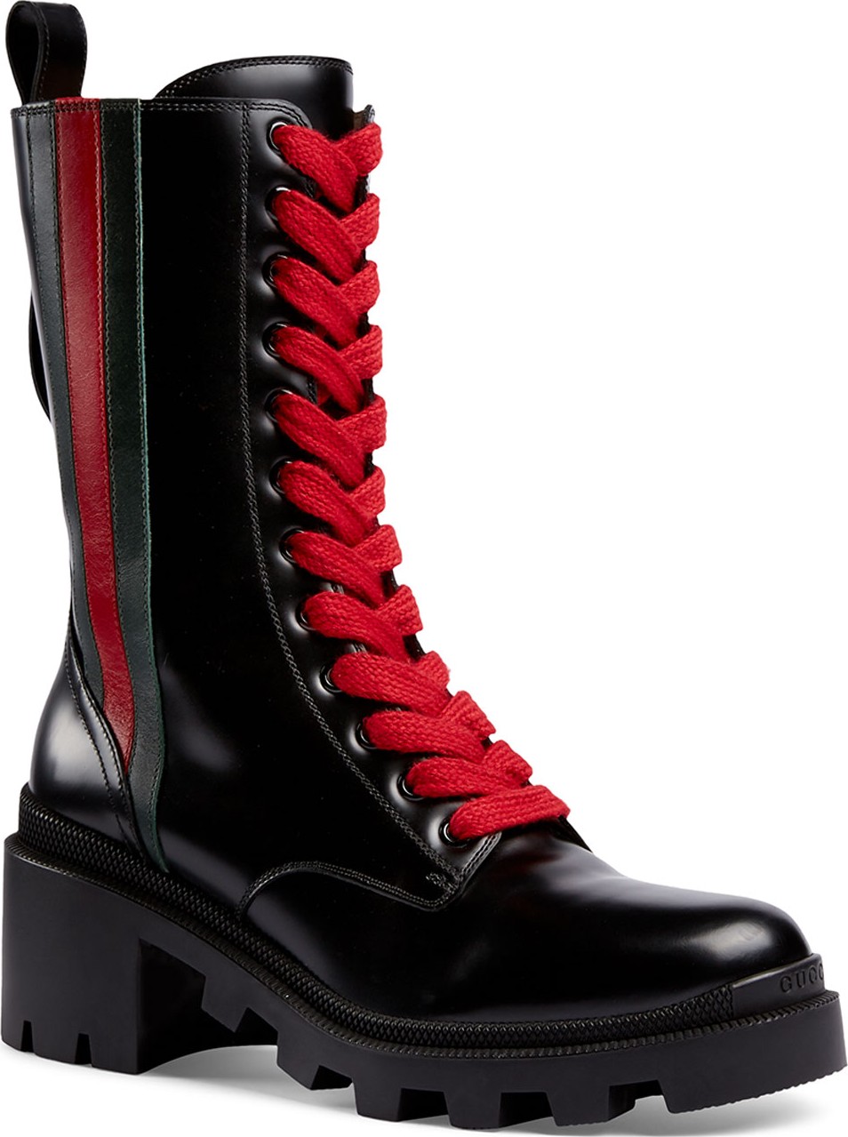 Gucci Trip Mid-Calf Combat Boots