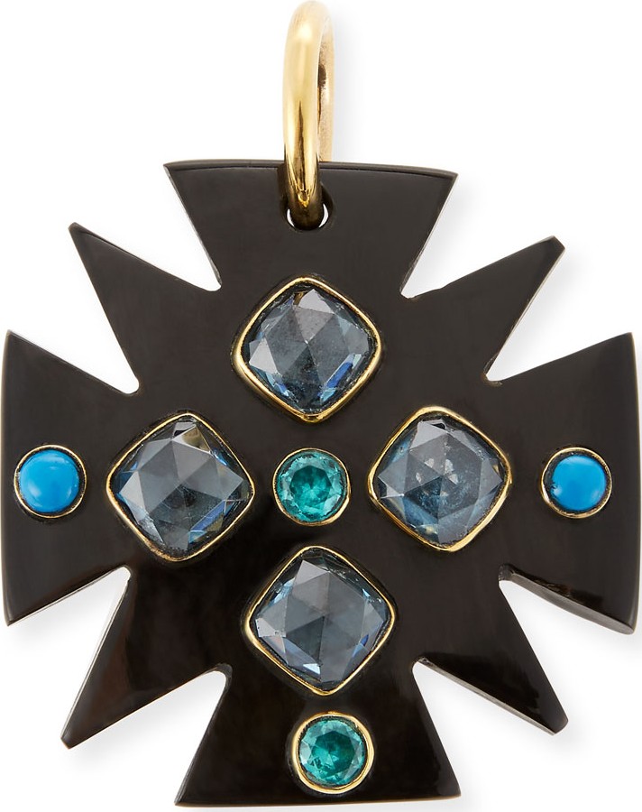 Ashley Pittman Serikali Dark Horn Pendant