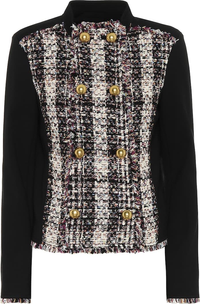 Tory Burch Tweed and jersey jacket