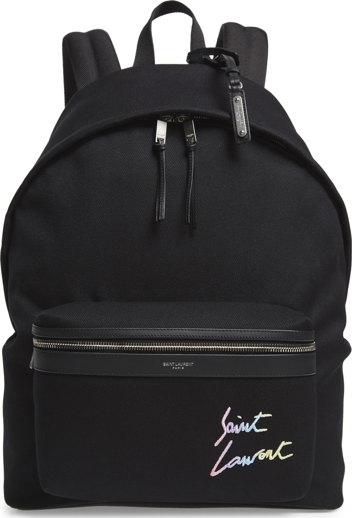 Saint Laurent City Canvas Backpack