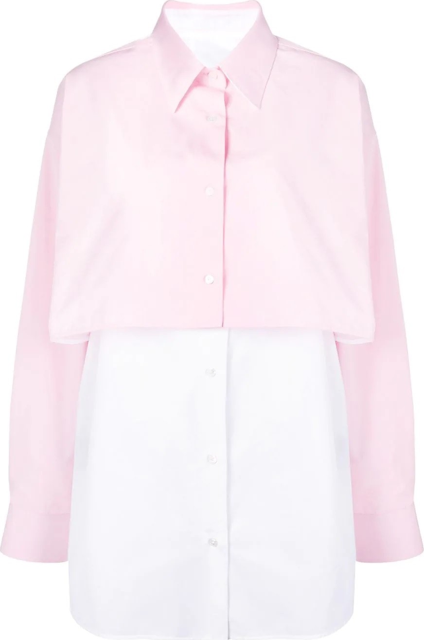 Calvin Klein 205W39NYC contrast layer shirt