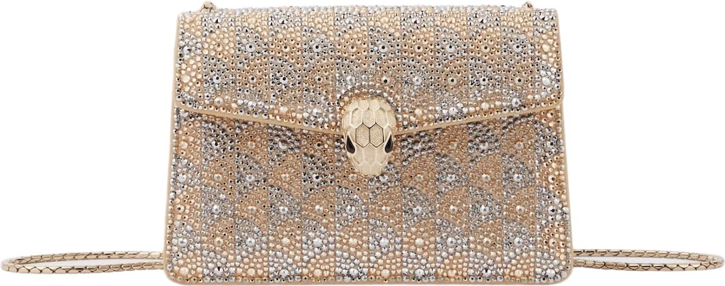 BVLGARI - Serpenti Forever Mini embellished crossbody bag