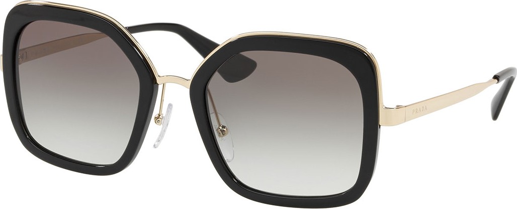 Prada Rimmed Square Metal Sunglasses