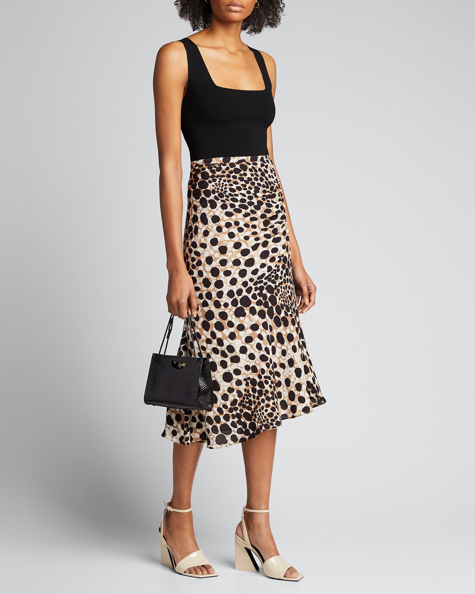 Elie Tahari Sarah Square-Neck Knit Tank