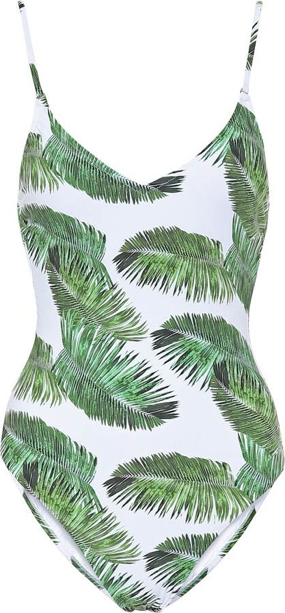 Melissa Odabash Bora Bora palm-printed swimsuit