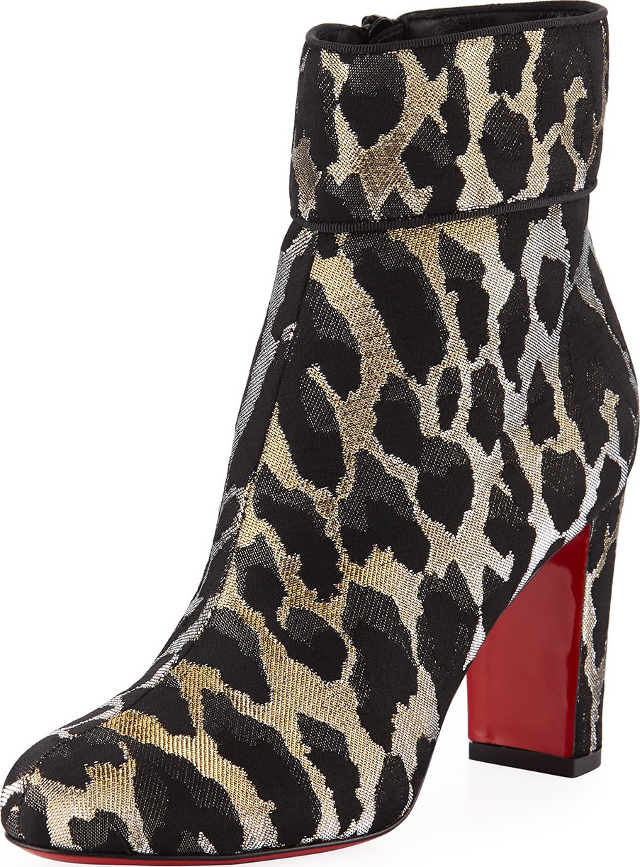 Christian Louboutin Moulamax 85mm Feline Red Sole Booties