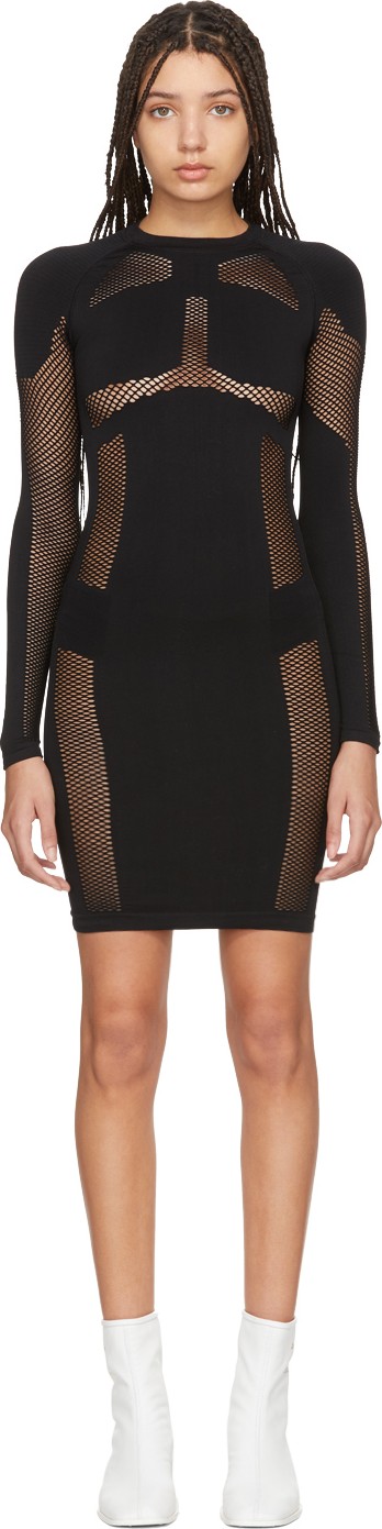 Unravel Black Knit Seamless Dress