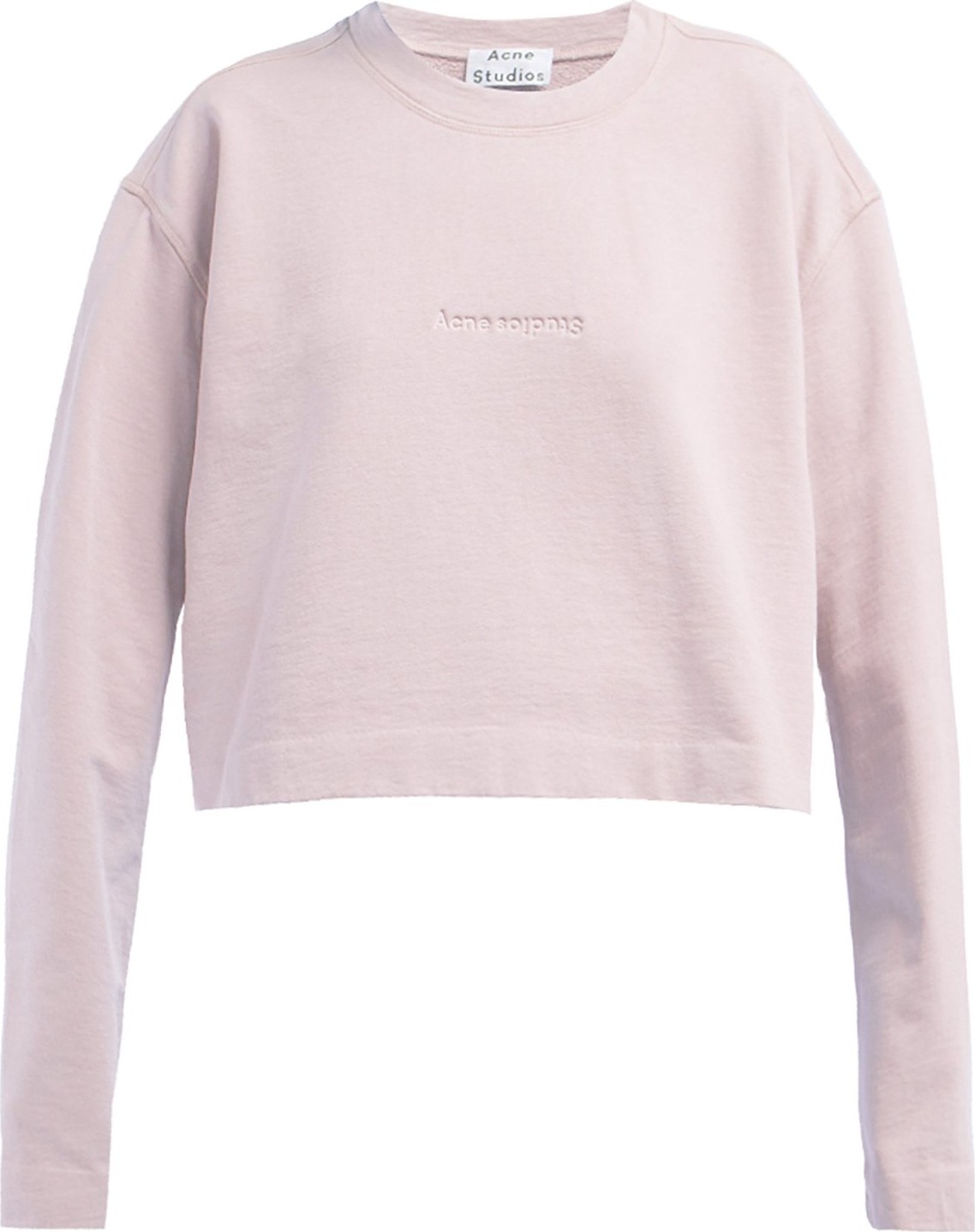 Acne Studios Logo-debossed cotton sweatshirt