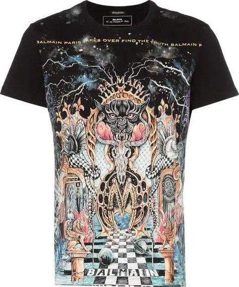 Balmain Dangerous print T-shirt