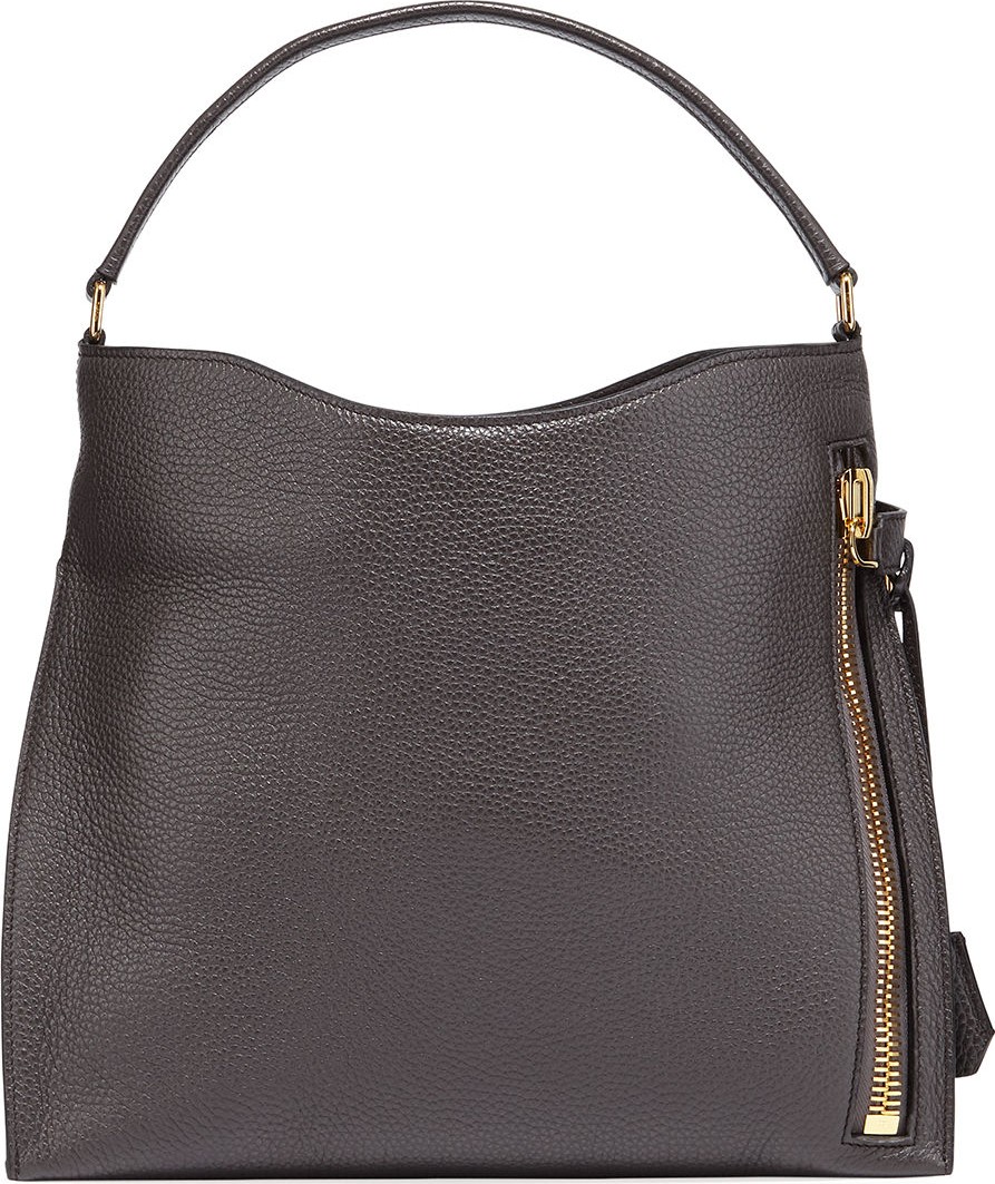 TOM FORD Alix Small Calfskin Hobo Bag