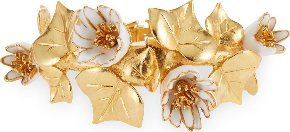 Oscar De La Renta Ivy Hinged Bracelet