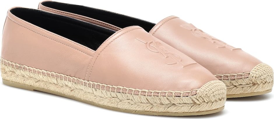 Saint Laurent Monogram leather espadrilles