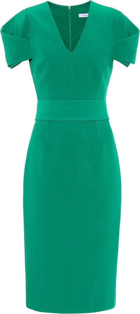 Safiyaa Crêpe midi dress