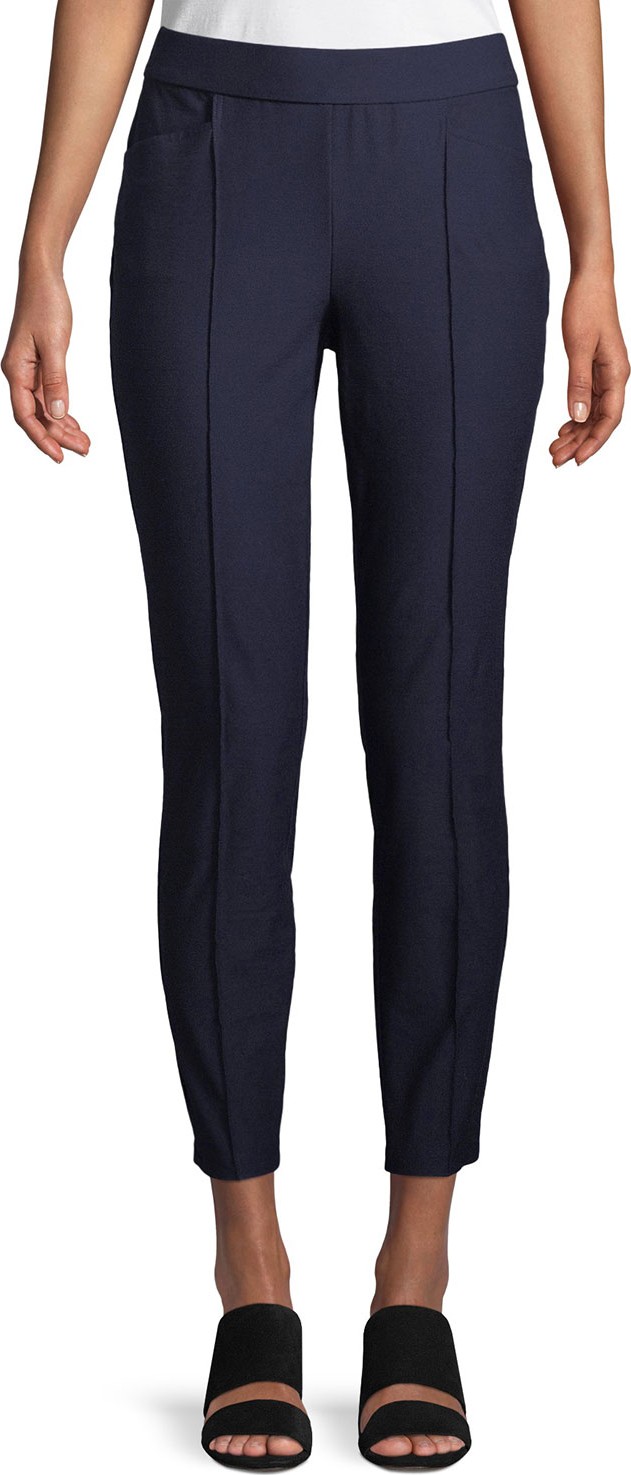Eileen Fisher Slim Ankle Pants w/ Pintucks
