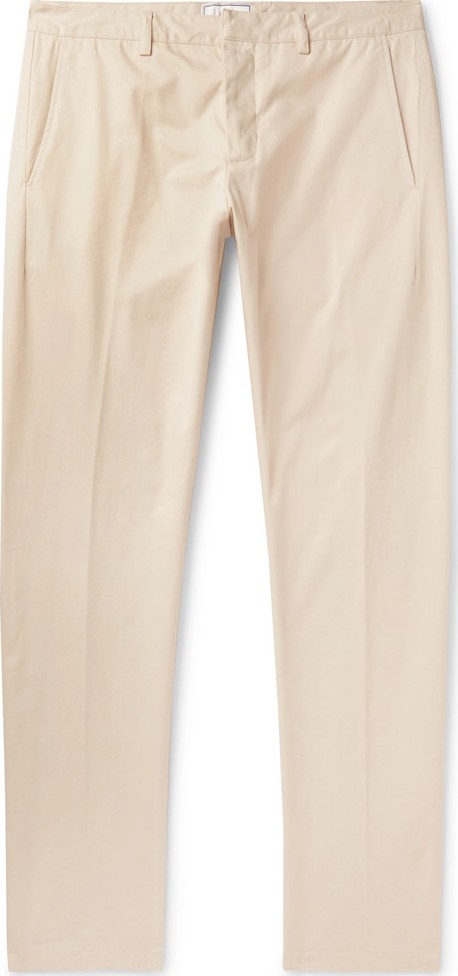 AMI Tapered Cotton-Twill Trousers