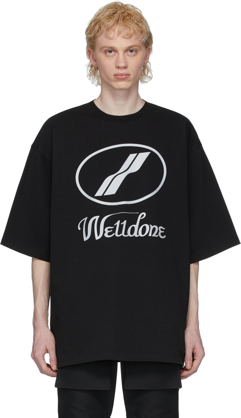 We11done Black Logo T-Shirt
