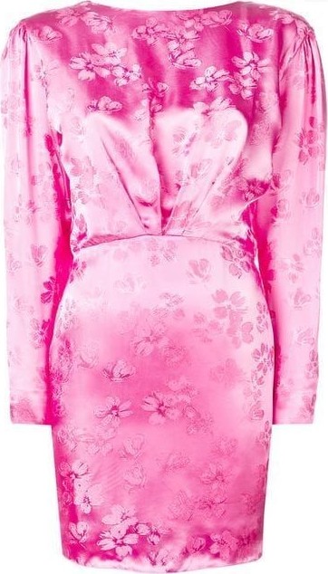 Attico open-back floral dress