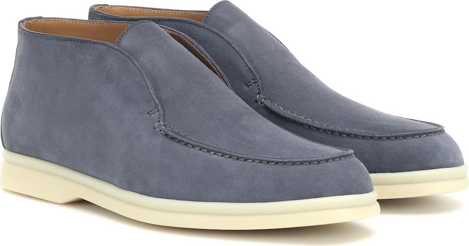 Loro Piana Open Walk suede ankle boots