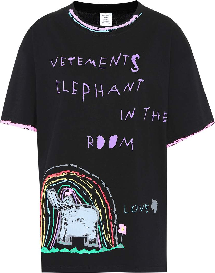 Vetements Printed cotton T-shirt
