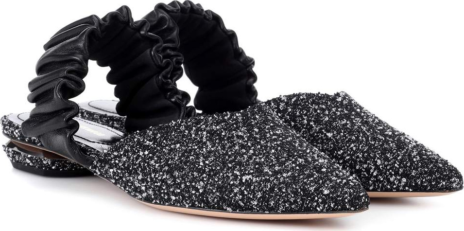 Nicholas Kirkwood Courtney bouclé ballerinas