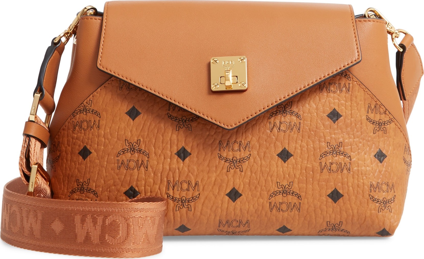 MCM Essentials Visetos Original Small Crossbody Bag