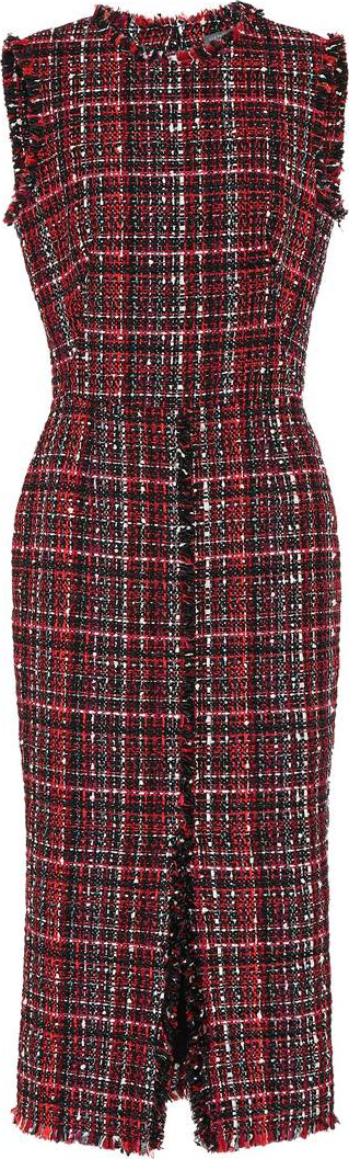 Alexander McQueen Tweed midi dress