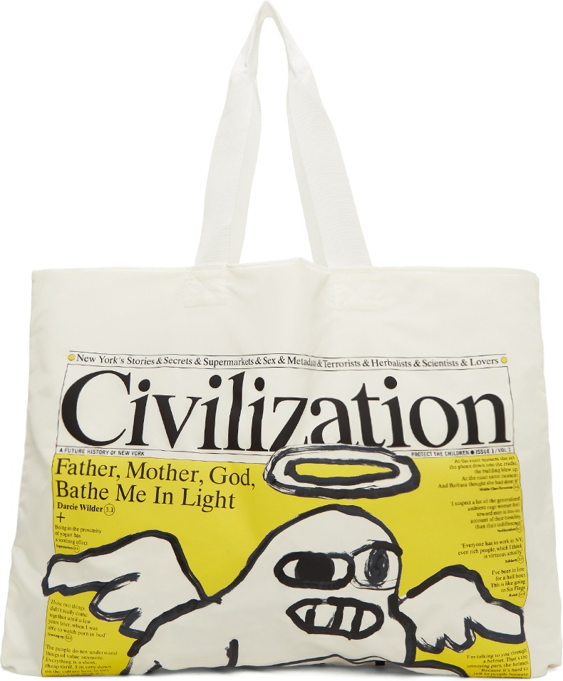 Junya Watanabe White Civilization Edition Issue 1 Vol. 1 Tote