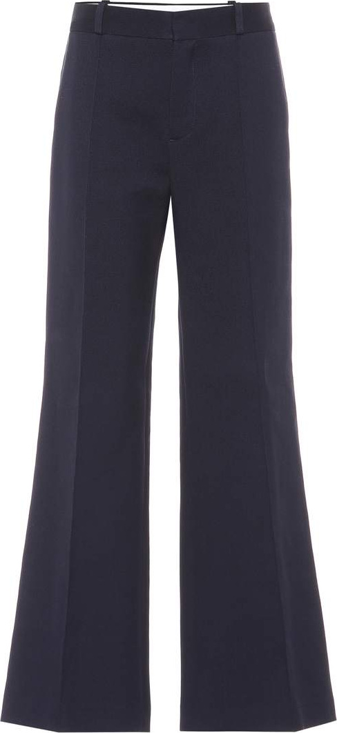 See By Chloé Flared cotton-blend pants
