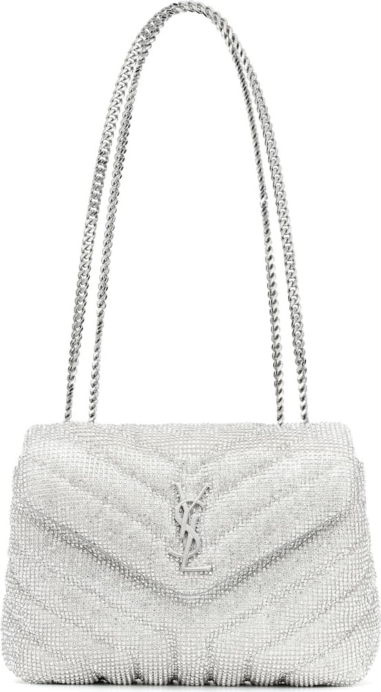 Saint Laurent Loulou Small crystal shoulder bag