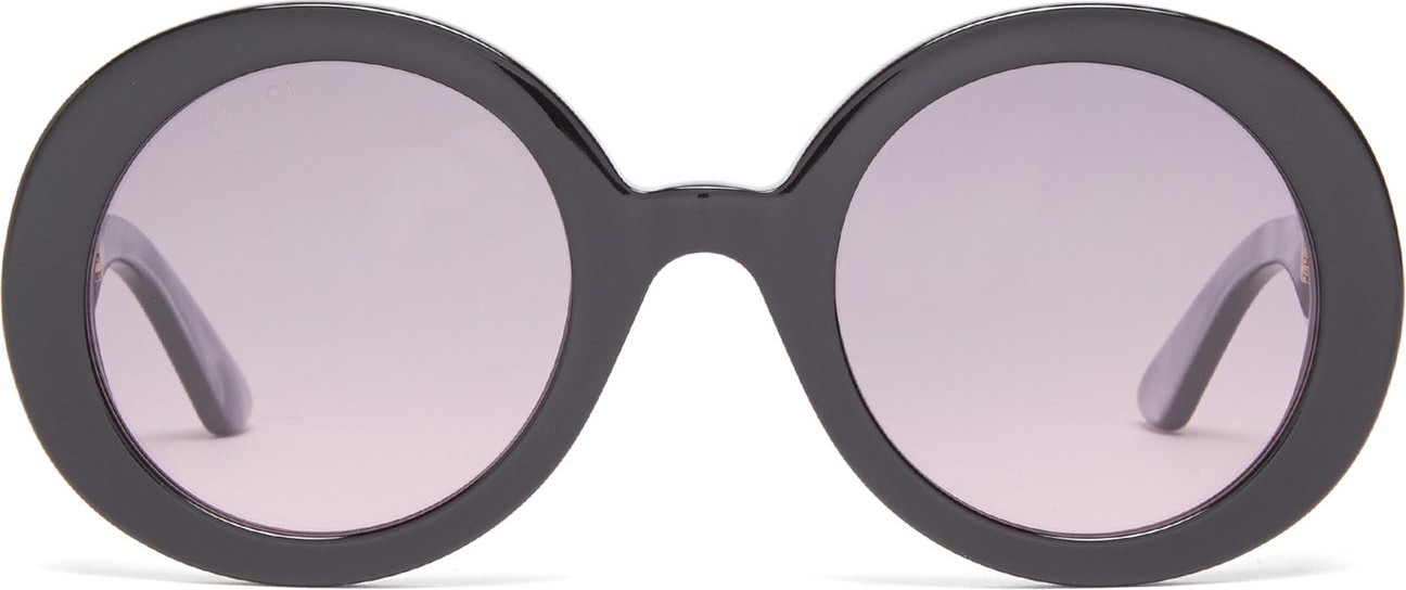 Gucci Oversized round acetate sunglasses