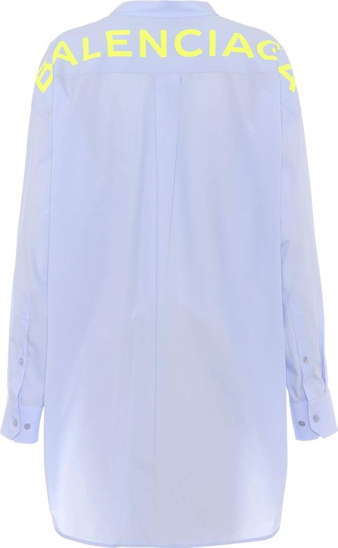 Balenciaga Printed cotton-poplin shirt