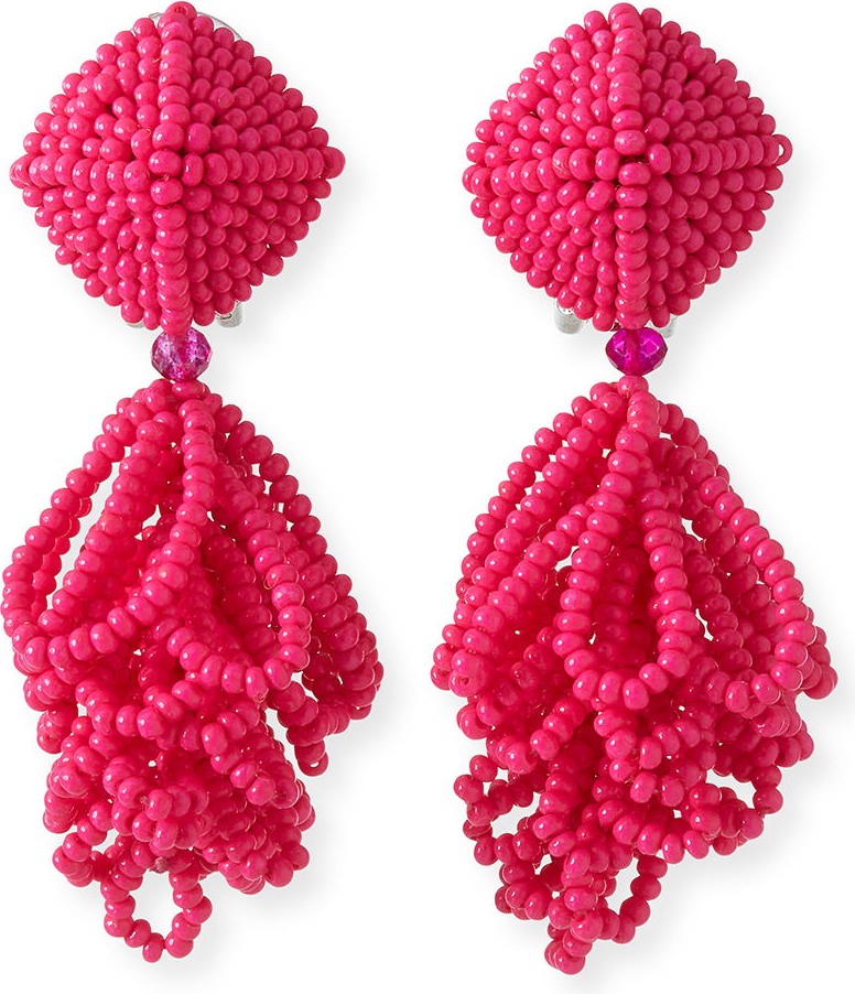 Sachin & Babi Mini Lulu Seed Bead Clip-On Earrings