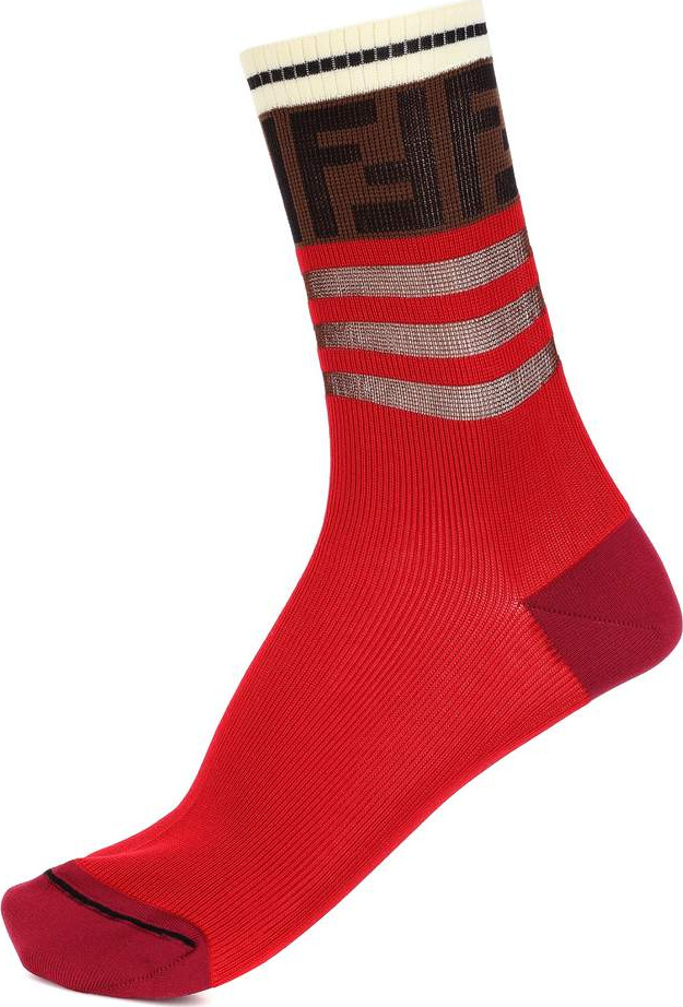 Fendi Logo cotton-blend socks