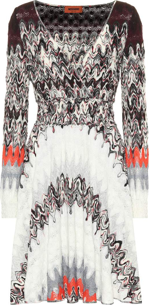 Missoni Knitted wrap-effect dress