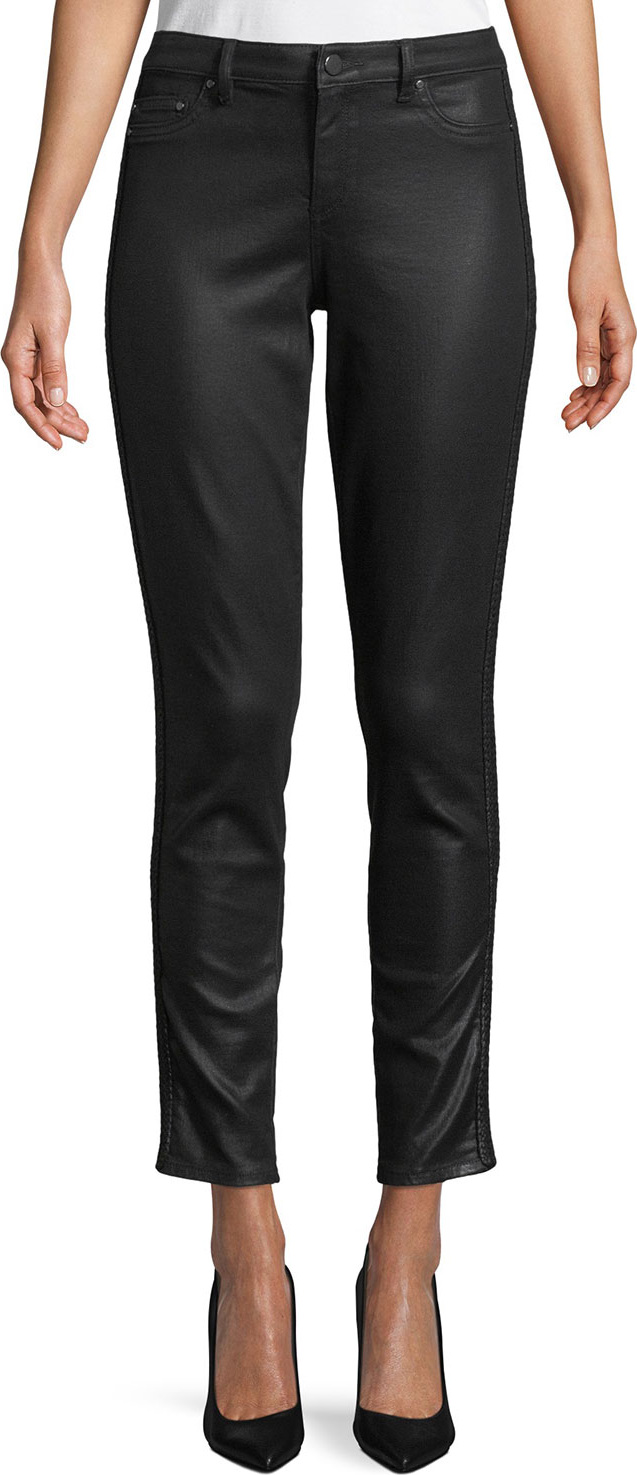 Elie Tahari Azella Coated Skinny Ankle Jeans