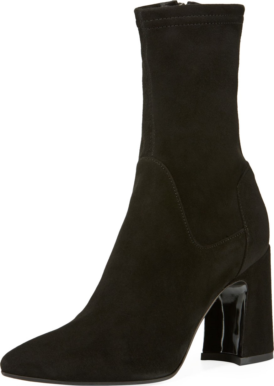 Aquatalia Nastasia Waterproof Stretch-Suede Booties