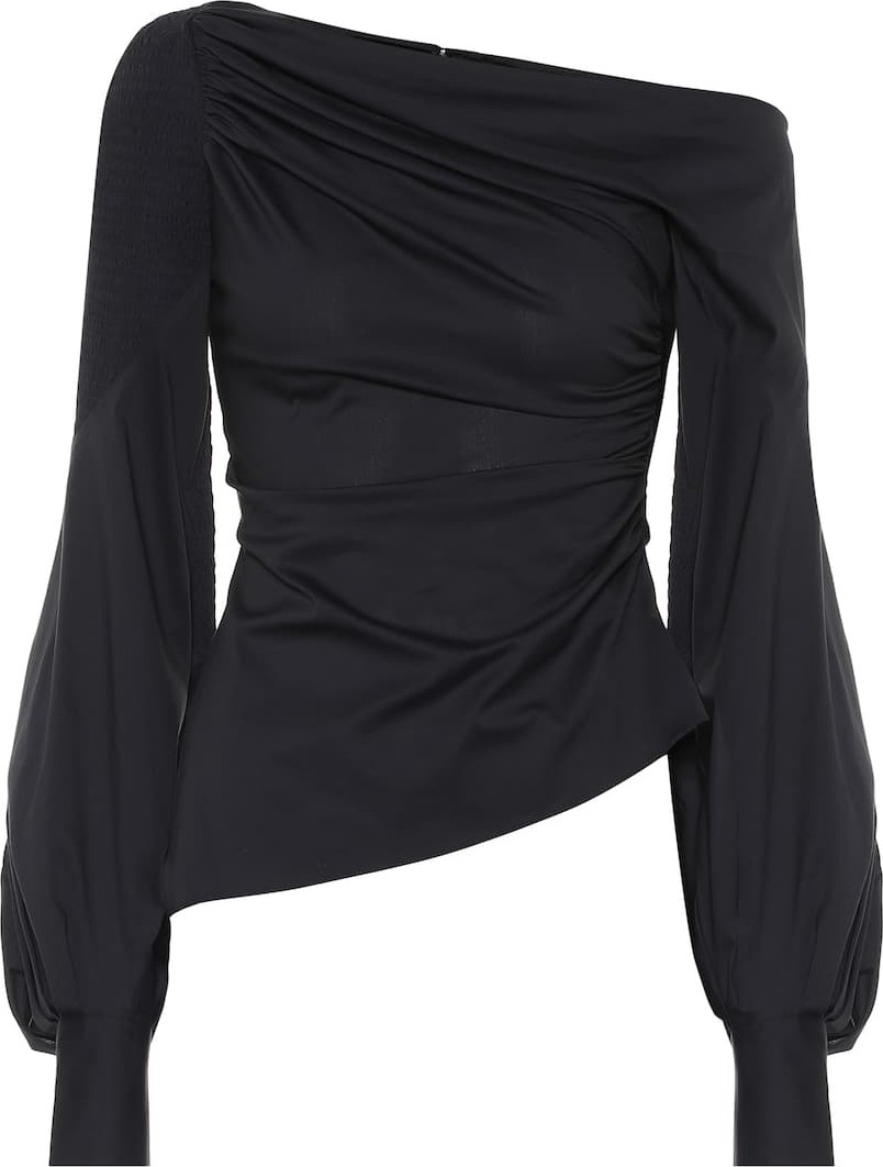 Peter Pilotto One-shoulder cotton top