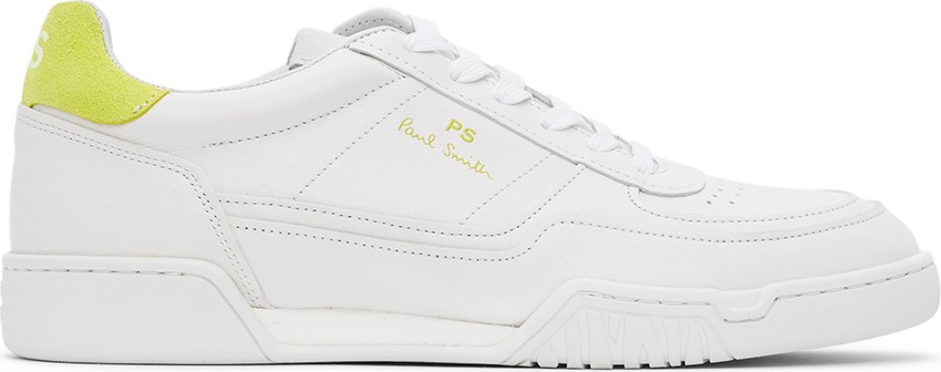 Ps By Paul Smith White & Green Atlas Sneakers