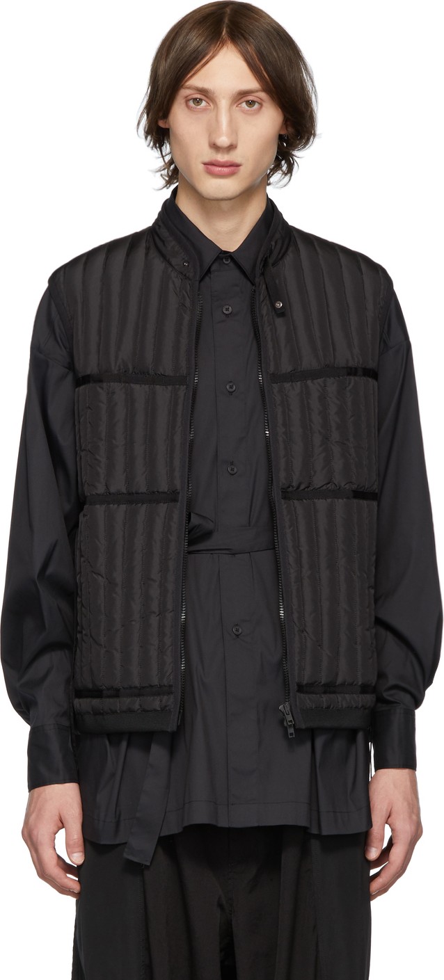 Craig Green Black Down Workers Vest