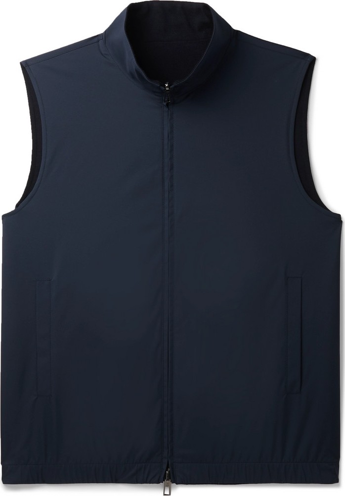 Loro Piana Reversible Storm System Shell and Super Wish Virgin Wool Gilet